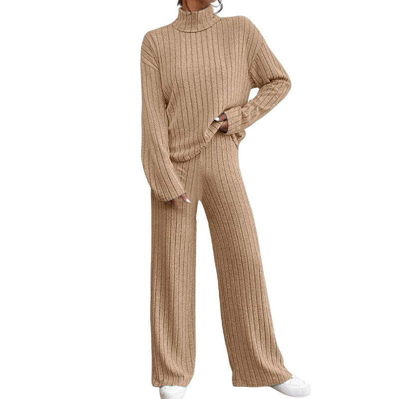 ✨👖Gezellige geribbelde 2-delige set voor dames