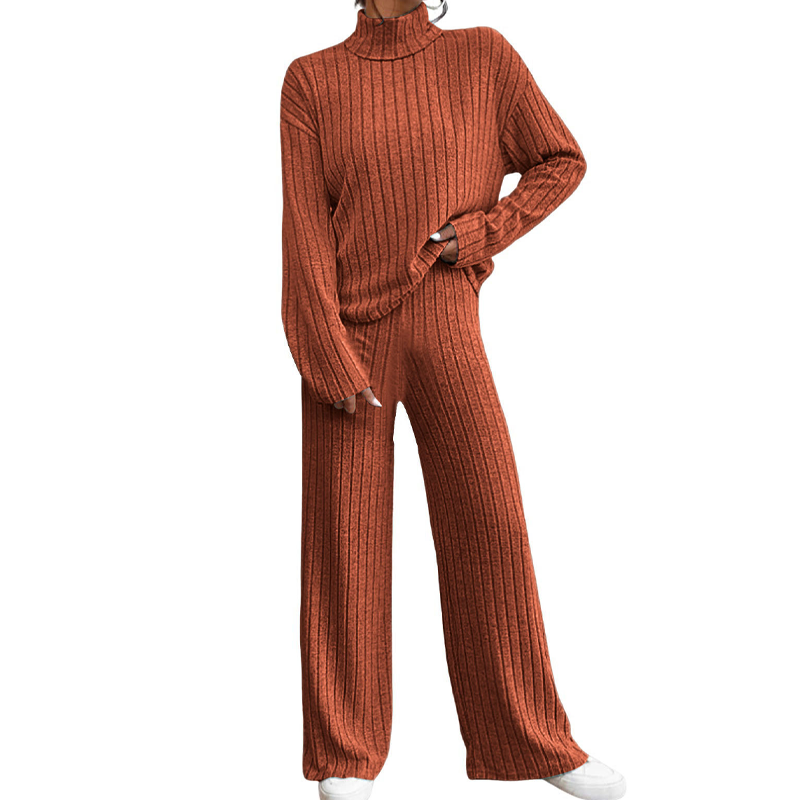 ✨👖Gezellige geribbelde 2-delige set voor dames