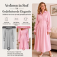👗✨Dames overhemdjurk met geplooide taille en lange mouwen