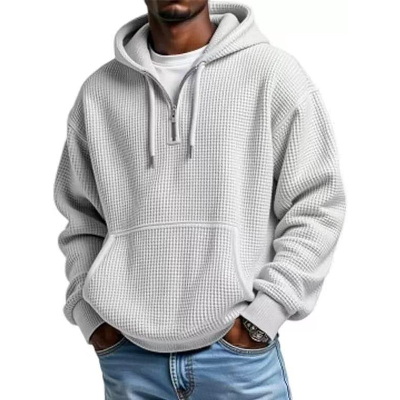 Heren-sweatshirt met capuchon en kwartrits