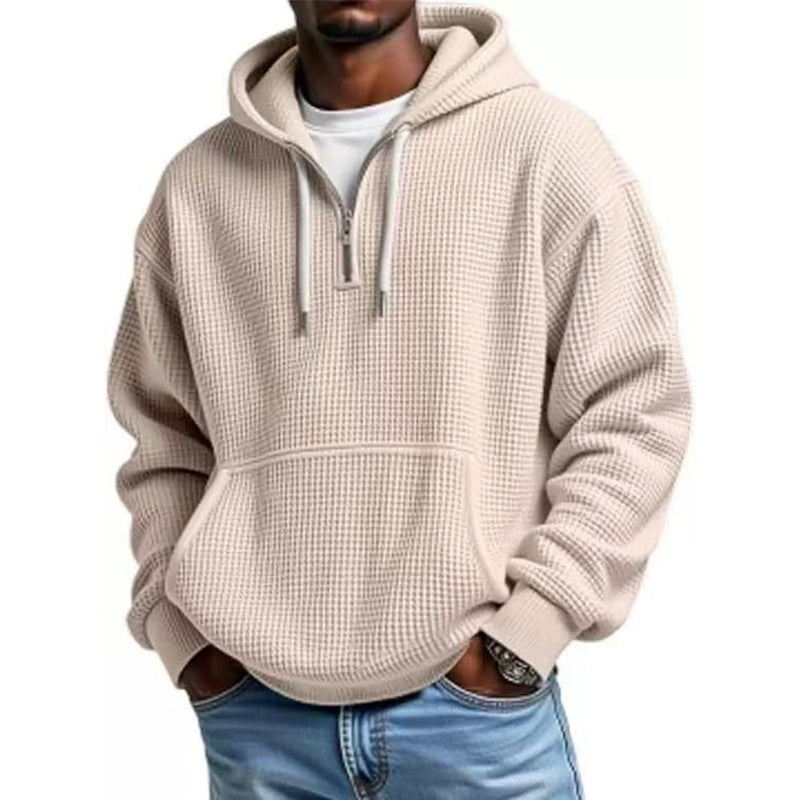 Heren-sweatshirt met capuchon en kwartrits