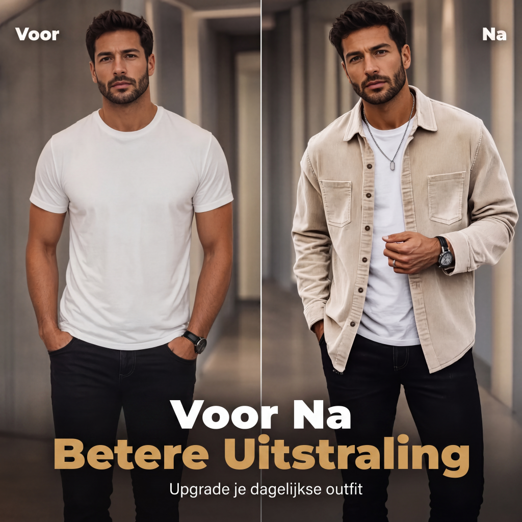 Casue corduroy overhemdjack voor heren