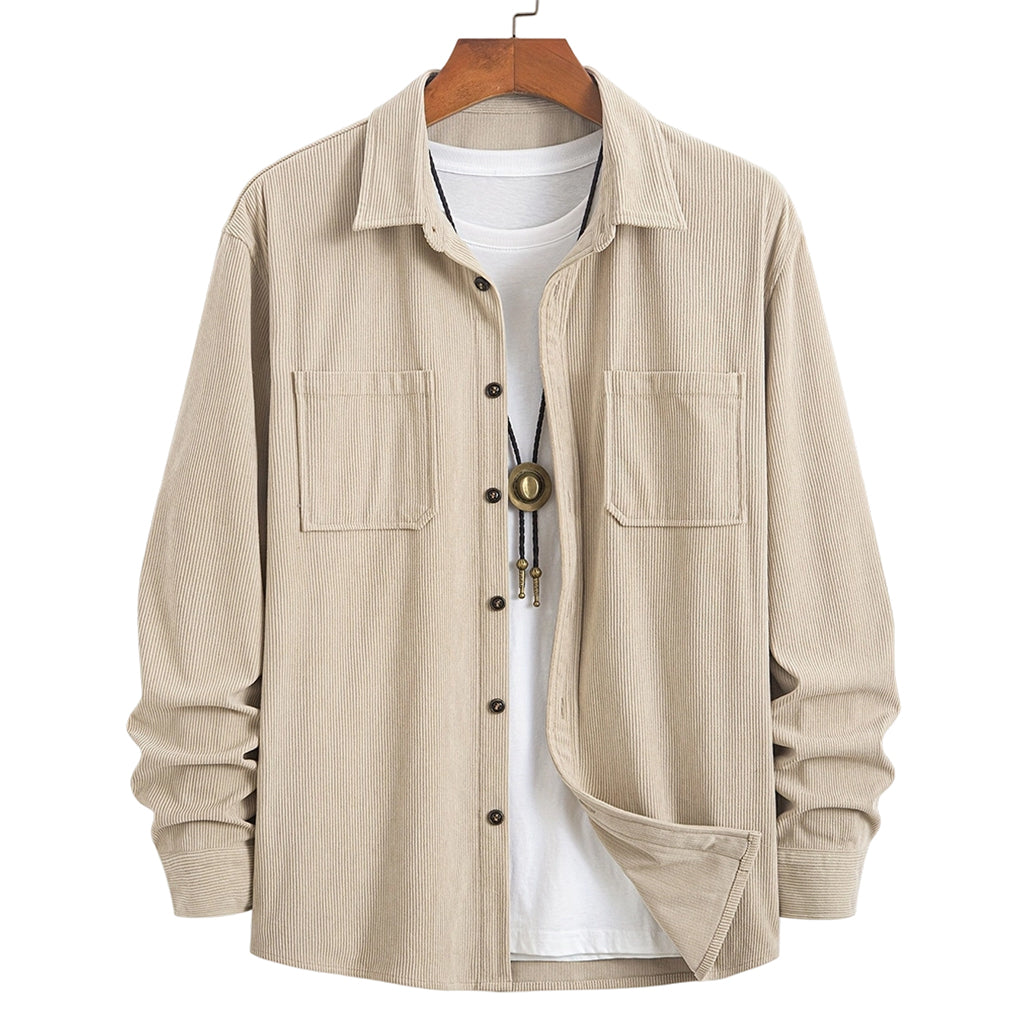 Casue corduroy overhemdjack voor heren