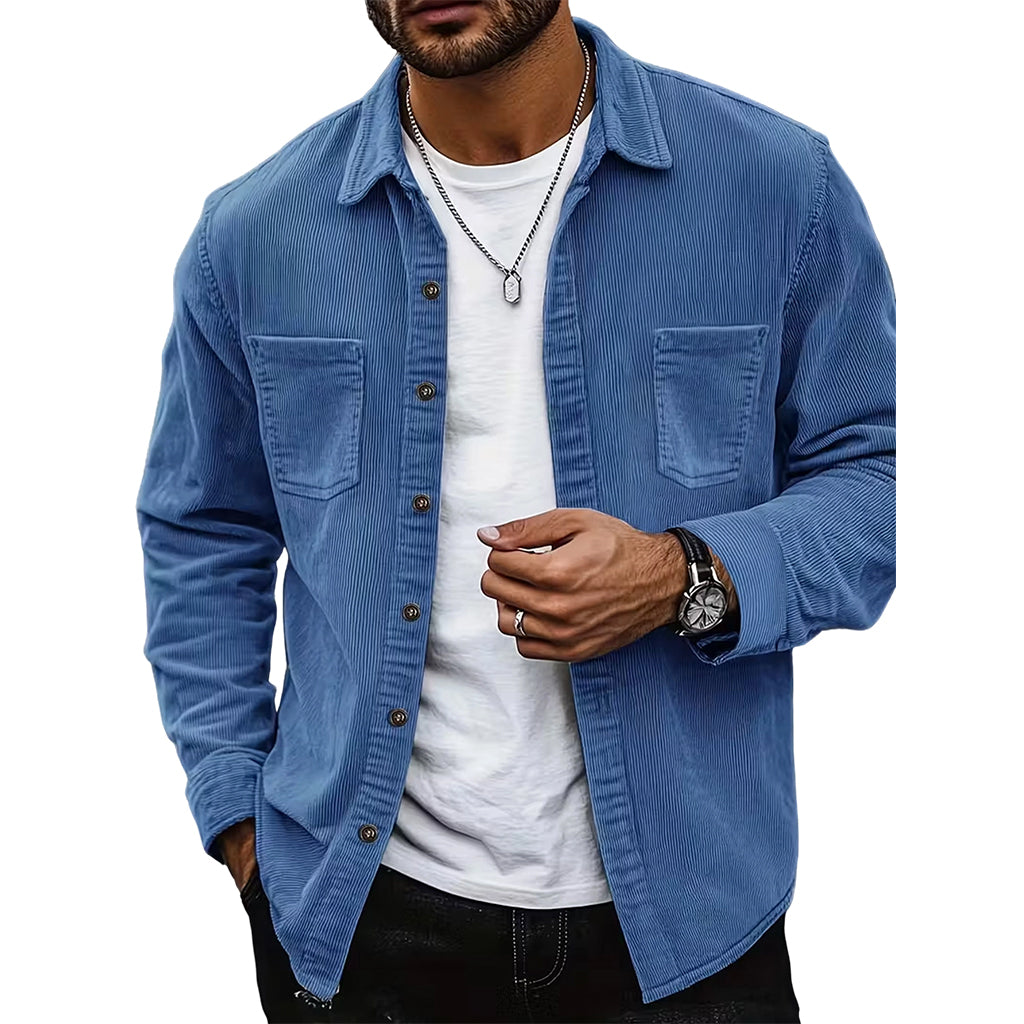 Casue corduroy overhemdjack voor heren