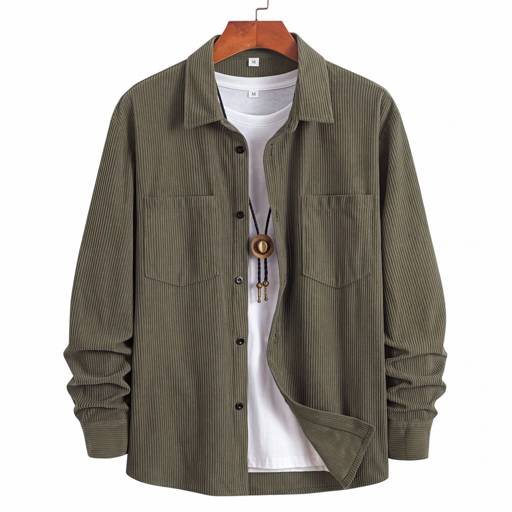 Casue corduroy overhemdjack voor heren