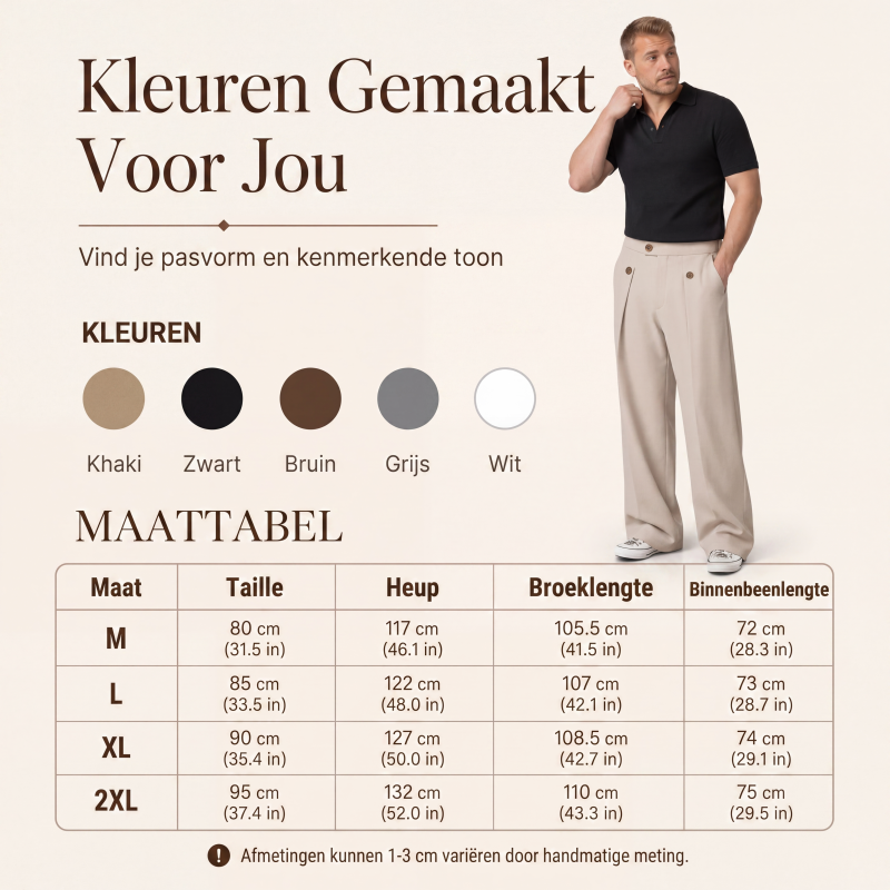 🔥 Bestseller van de Week 👖 Kreukherstellende Herenbroek met Rechte Pijpen ✨ altijd netjes, comfortabel & stijlvol zonder strijken