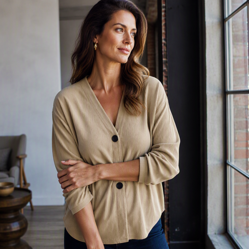 💎 Exclusieve Deal ✨ Dames V-Hals Corduroy Gebreid Vest 🤎 zachte uitstraling, stijlvolle laag & comfortabel voor elke dag