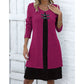 👗Casual geribbelde gebreide jurk met lange mouwen voor dames