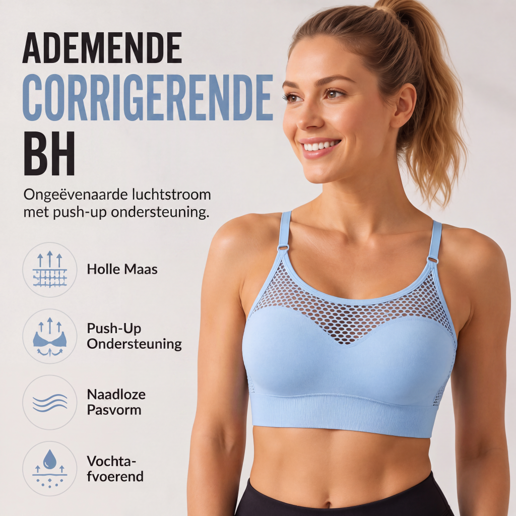 😍Dames push-up sportbeha met hol gaas