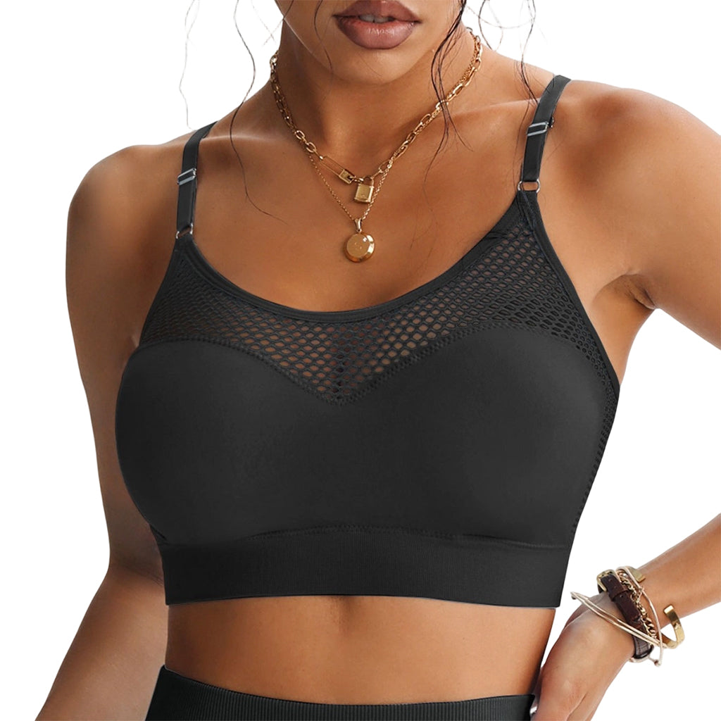 😍Dames push-up sportbeha met hol gaas