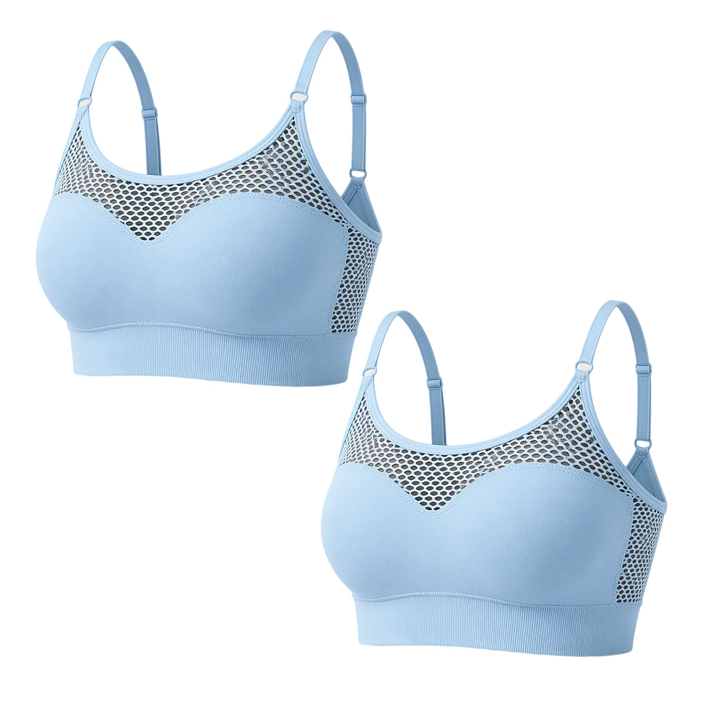 😍Dames push-up sportbeha met hol gaas