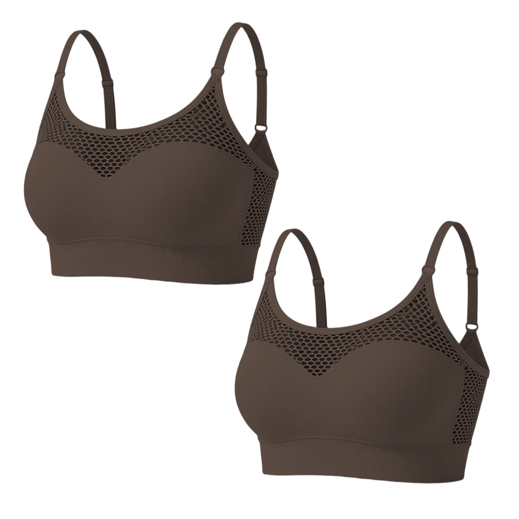 😍Dames push-up sportbeha met hol gaas