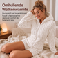 Dames pluchen jumpsuit met capuchon en lange mouwen