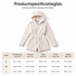 Dames pluchen jumpsuit met capuchon en lange mouwen