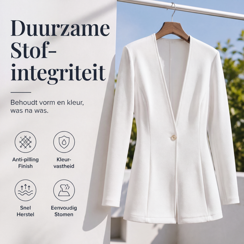 🔥 50% KORTING 💕Damesblazer met V-hals en enkele knoop