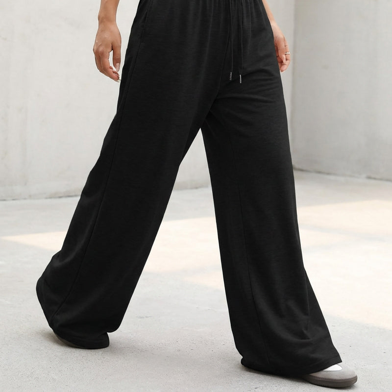 ✨ Nieuw & Trendy 👖 Dames Casual Wijde Joggingbroek met Trekkoord – Ultiem Comfort, Losse Pasvorm & Moderne Look 💫