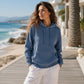 💥 Exclusieve Deal 👕 Dames Corduroy Hoodie met Zakken – Zachte Textuur, Warm Comfort & Trendy Casual Look ✨