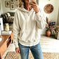 💥 Exclusieve Deal 👕 Dames Corduroy Hoodie met Zakken – Zachte Textuur, Warm Comfort & Trendy Casual Look ✨