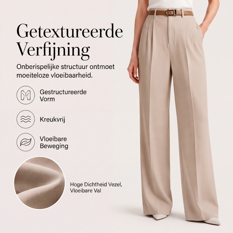 🔥 50% KORTING 👖 Dames Hoge Taille Wide Leg Pantalon – Elegante Pasvorm, Langere Beenlook & Ultiem Comfort ✨