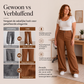 👖Dames gestreepte wijde pantalon
