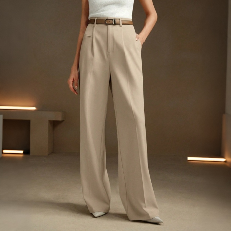 🔥 50% KORTING 👖 Dames Hoge Taille Wide Leg Pantalon – Elegante Pasvorm, Langere Beenlook & Ultiem Comfort ✨