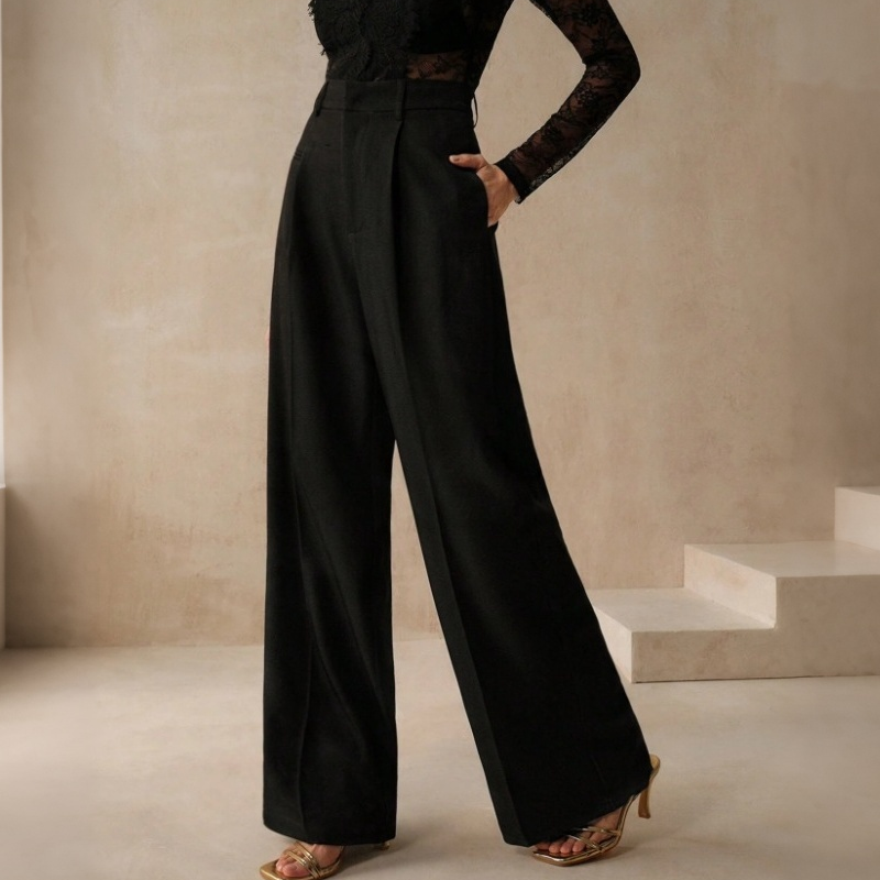 🔥 50% KORTING 👖 Dames Hoge Taille Wide Leg Pantalon – Elegante Pasvorm, Langere Beenlook & Ultiem Comfort ✨
