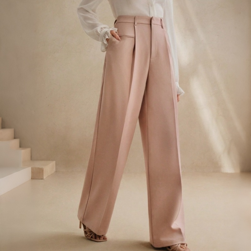 🔥 50% KORTING 👖 Dames Hoge Taille Wide Leg Pantalon – Elegante Pasvorm, Langere Beenlook & Ultiem Comfort ✨