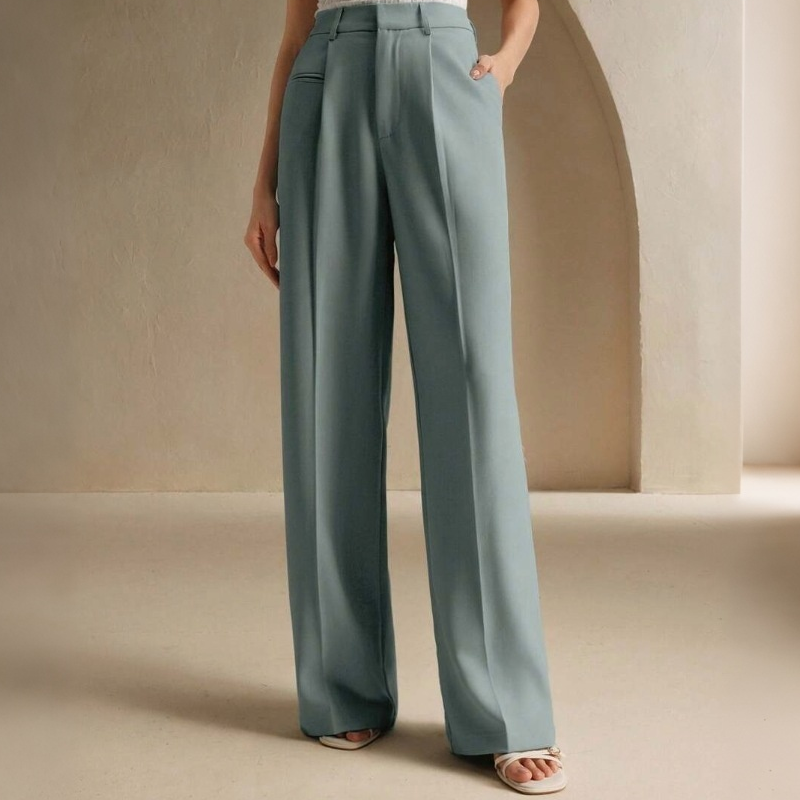 🔥 50% KORTING 👖 Dames Hoge Taille Wide Leg Pantalon – Elegante Pasvorm, Langere Beenlook & Ultiem Comfort ✨