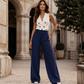 👖Dames gestreepte wijde pantalon