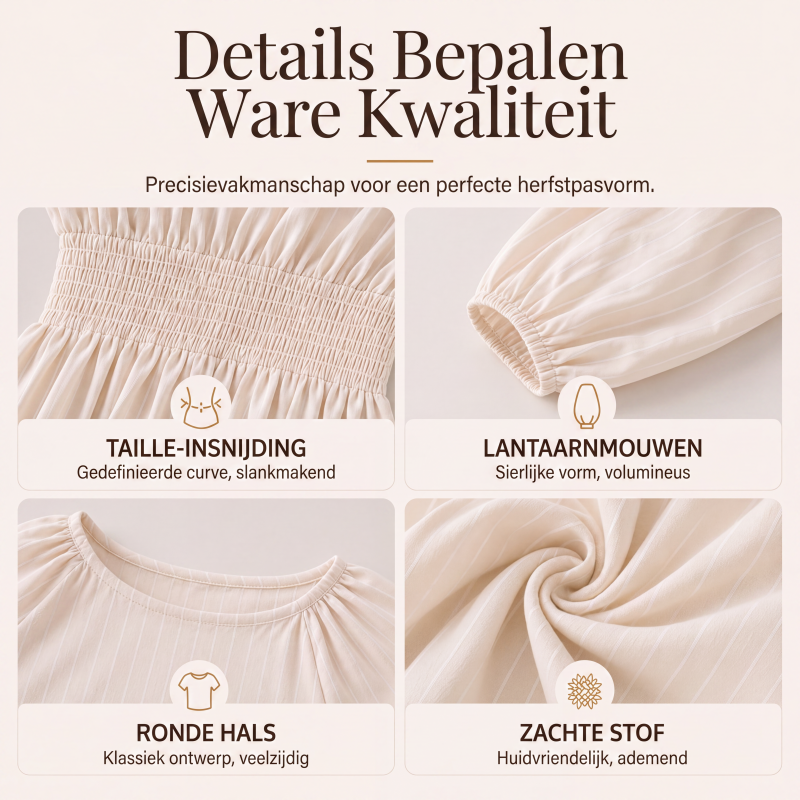 👗Dames maxi-jurk met strepen en elastische taille