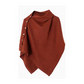 Stijlvolle poncho met knopen aan de zijkant voor dames