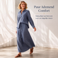 Tweedelige set voor dames: casual overhemd & lange rok