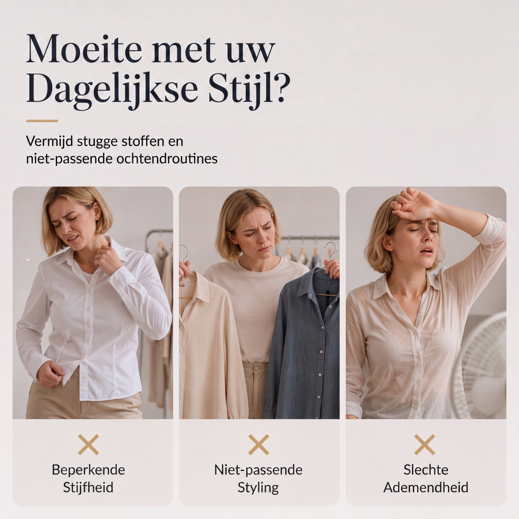 Tweedelige set voor dames: casual overhemd & lange rok
