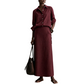 Tweedelige set voor dames: casual overhemd & lange rok