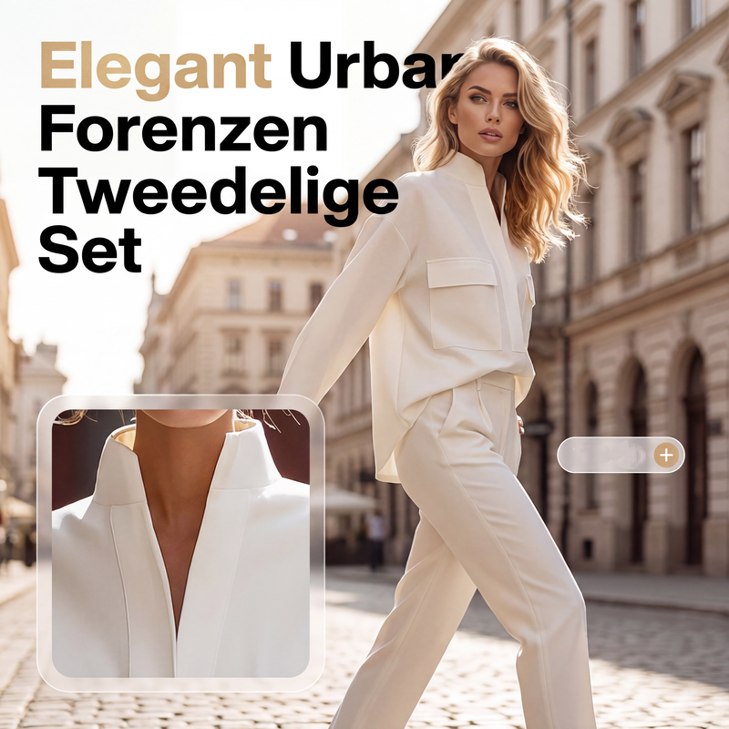 Elegant set van lange mouwen top en broek pak