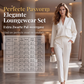 Elegant set van lange mouwen top en broek pak