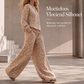 Damesluipaardprint sweatshirt en set met wijde pijpen broek