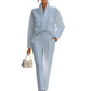 Elegant set van lange mouwen top en broek pak