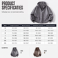 ✨🧥Heren Vintage Gewassen Hoodie met Halve Rits