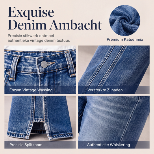 👖Dames high waist wide leg jeans