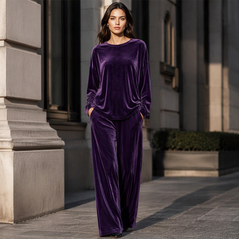 ✨ Nieuwe Collectie – Fluwelen Dames Set 👗 zachte luxe uitstraling, ultiem comfort & elegante pasvorm ✨