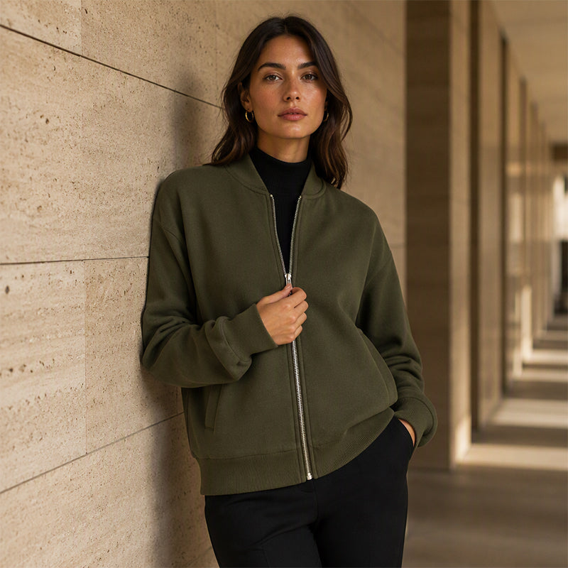 ✨Casual damesjas met ritssluiting