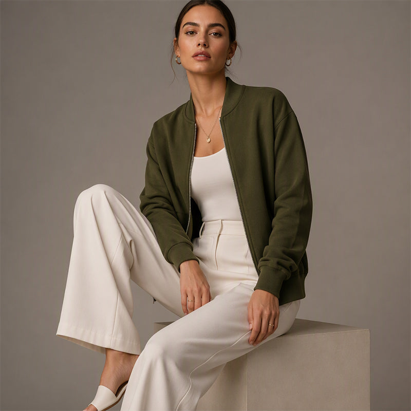 ✨Casual damesjas met ritssluiting