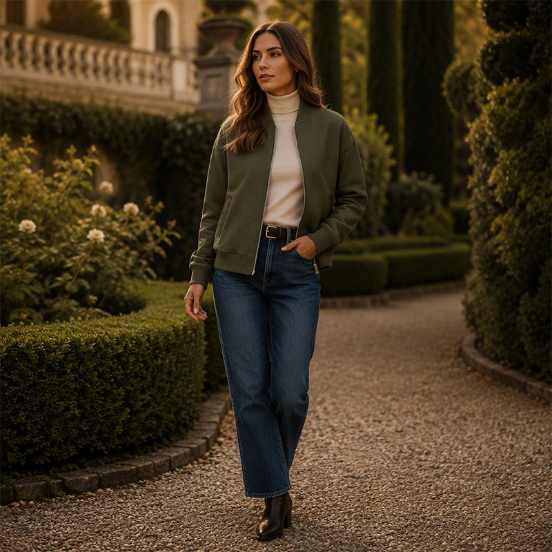 ✨Casual damesjas met ritssluiting