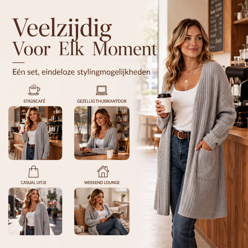 💎 Exclusieve Deal ✨ Geribbelde Damesvest 👗 Zachte Pasvorm & Tijdloze Elegante Stijl