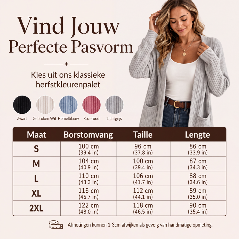 💎 Exclusieve Deal ✨ Geribbelde Damesvest 👗 Zachte Pasvorm & Tijdloze Elegante Stijl