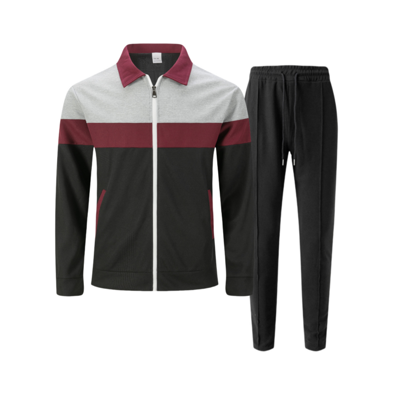 Trendy heren tweedelige set - Jack met kleurblo kombinatie en broek