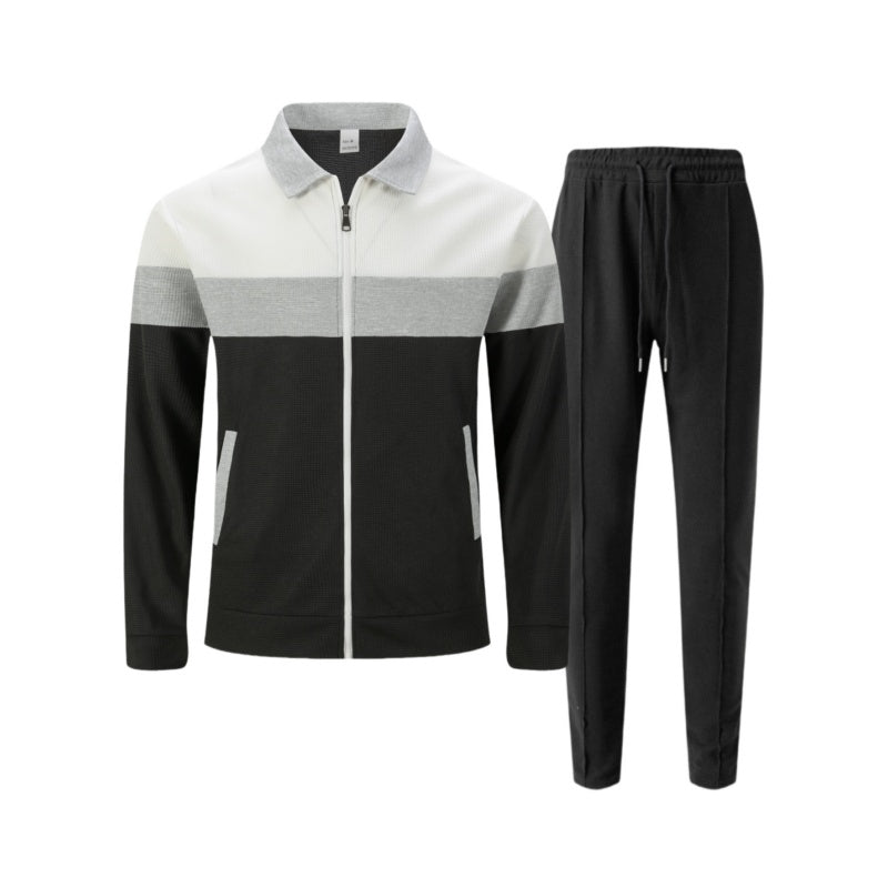 Trendy heren tweedelige set - Jack met kleurblo kombinatie en broek