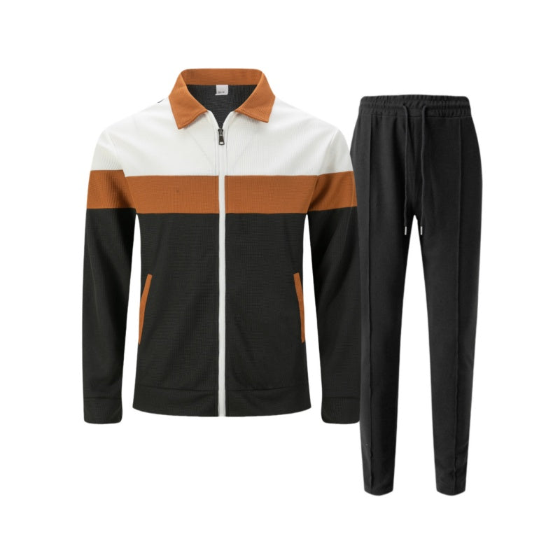 Trendy heren tweedelige set - Jack met kleurblo kombinatie en broek