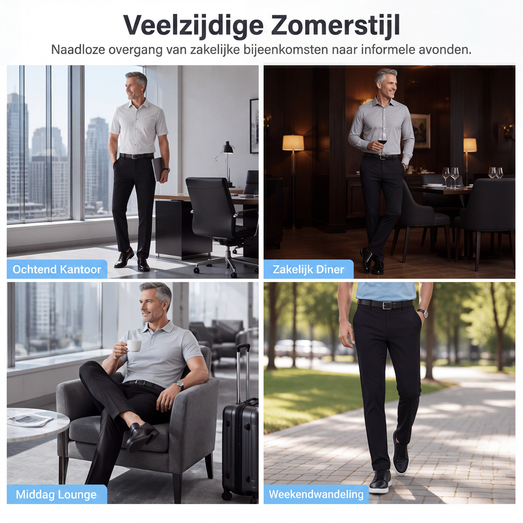 🔥 Tijdelijke Aanbieding ✨ Heren Casual Broek van IJszijde – Lichtgewicht, Ademend & Ultiem Comfort 👖